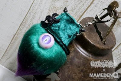 画像1: ◆GOREGRO×MAMEDENQ◆モコモコノコ_[Ver.custom/グリーン＆パープル]