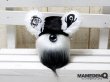 画像7: ◆M:E×MAMEDENQ◆モコモコノイトコ (Ver.HAT＋耳パーツ)_ホワイト＆ブラック (7)