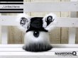 画像1: ◆M:E×MAMEDENQ◆モコモコノイトコ (Ver.HAT＋耳パーツ)_ホワイト＆ブラック (1)